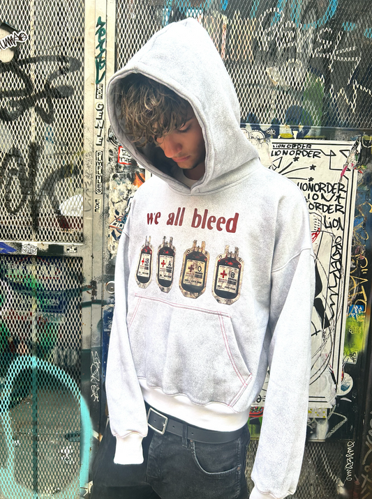 "we all bleed" hoodie