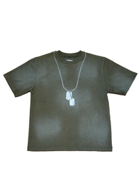 "dog tag" tee (olive)