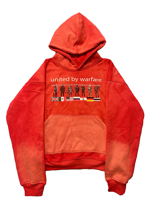 "united by warfare" hoodie