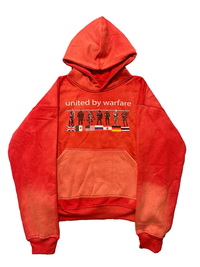 "united by warfare" hoodie