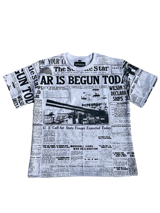 "war paper" tee