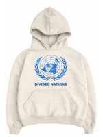 "divided nations" hoodie (white)